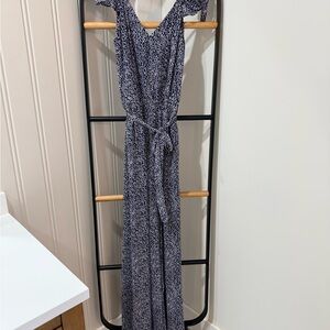 Michael Kors dark and light purple pants romper.